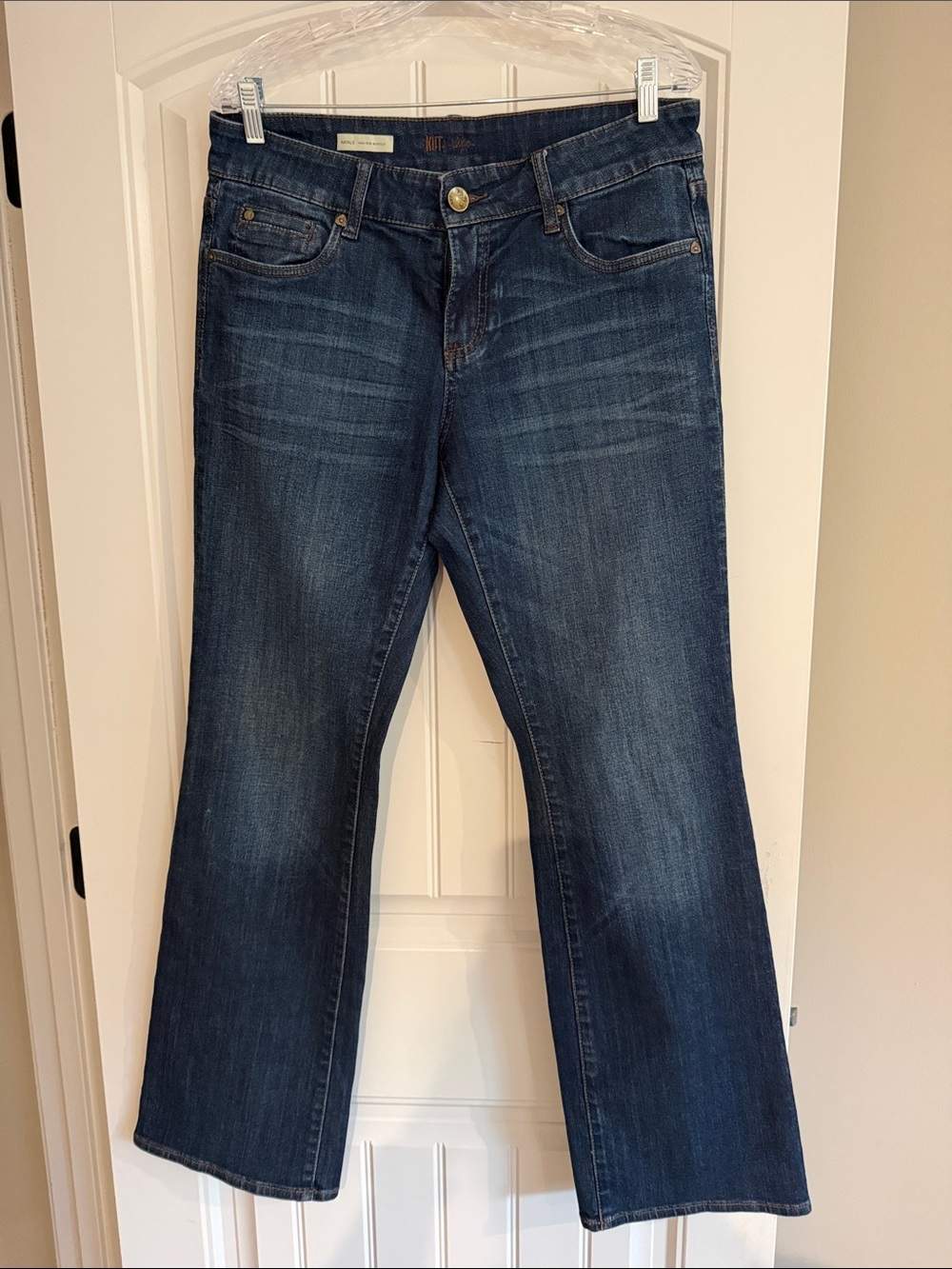 Kut from the Kloth Mid-Rise Dark Indigo Flare Jeans